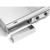 Plită electrică de grătar netedă-striată, 72.8x40 cm, 4.4 kW | FORGAST FG09104