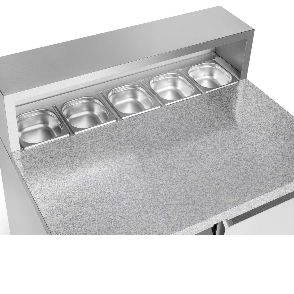 Cărucior frigorific cu 2 uși pentru pizza 257 l, cu extensie | FORGAST FG07202