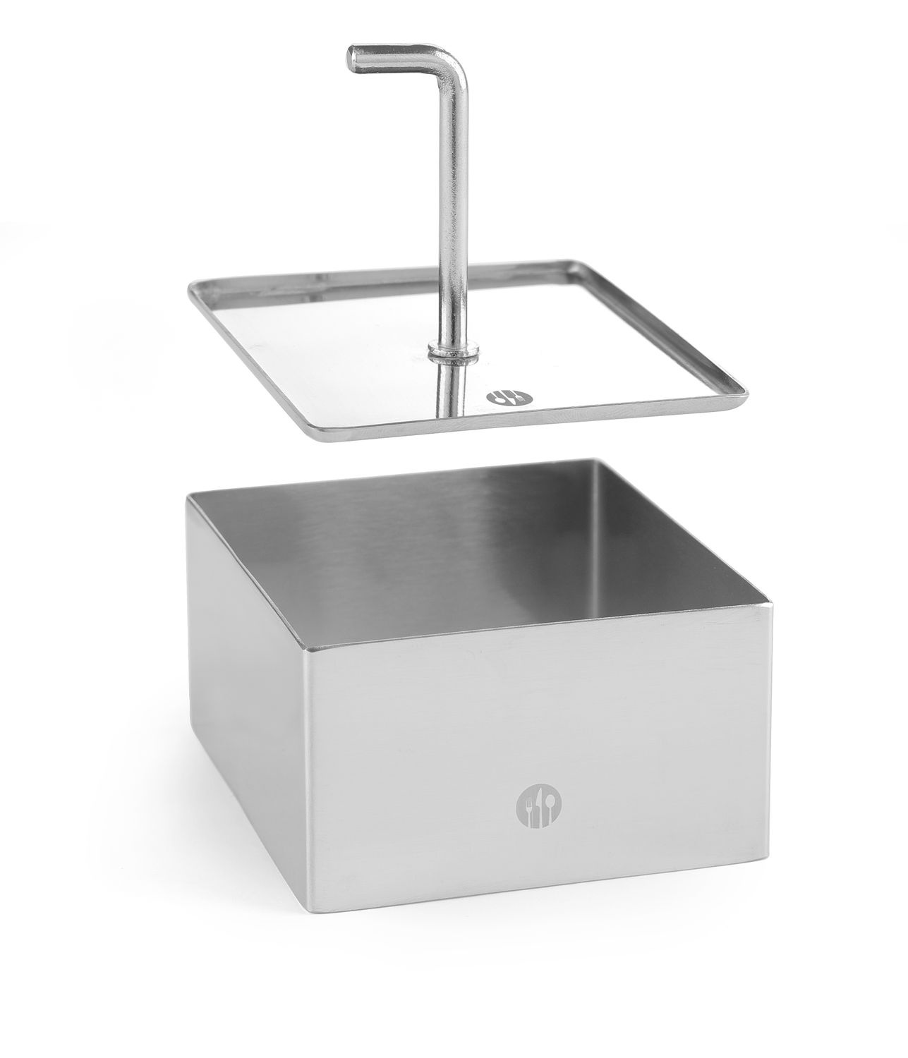 Formă pentru gătit și cofetărie fără presă dim. 8x8x4.5 cm | HENDI 512173