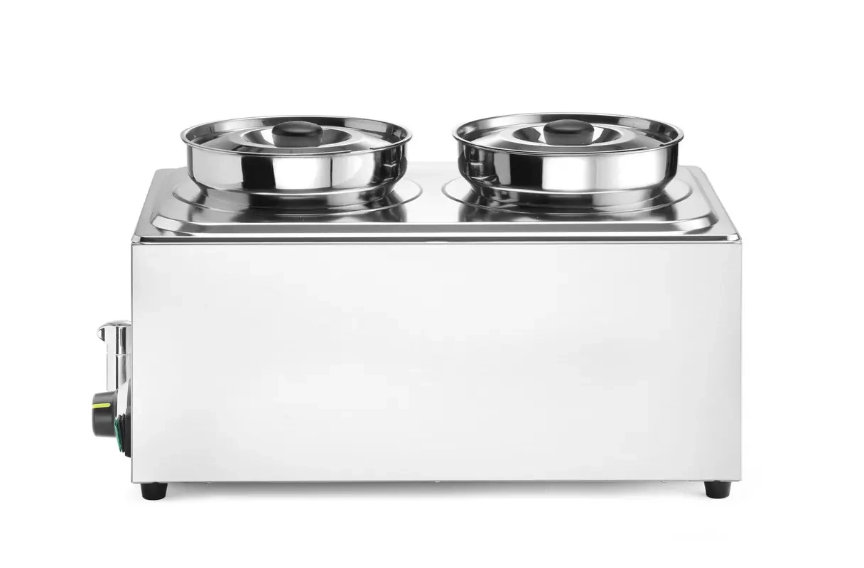 Bemar Hendi Ranger cu robinet de scurgere, 8L, 1000W, 60.4x33.2x31.5 cm, recipient 2x4L, 3xGN 1/3 | HENDI 201473