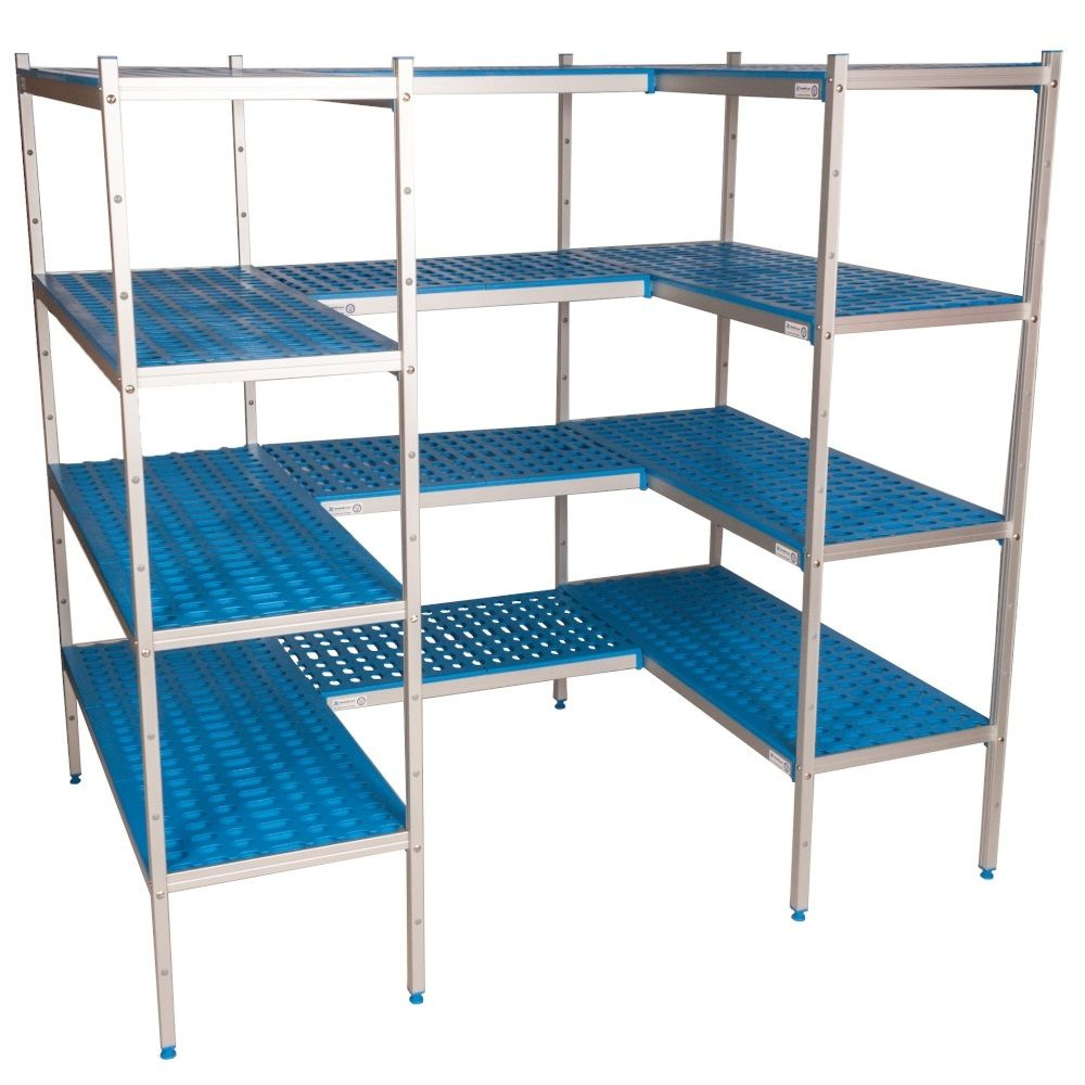 Raft de conectare 4 rafturi adânci. 40 cm 4P-144+16UM | ALUSHELF 40486