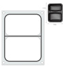 Matriță de sigilare pentru sigilator dublu, 25x19,5 cm | HENDI 805596