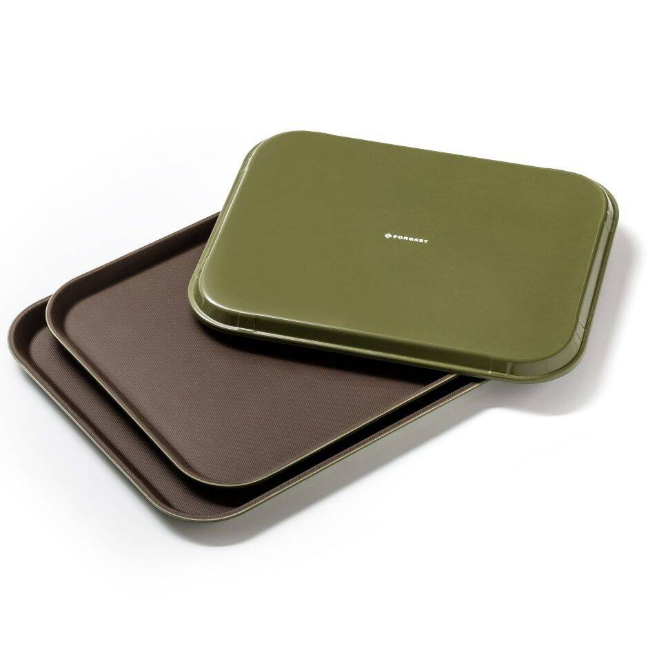 Tavă de chelner antiderapantă dreptunghiulară 51x38 cm | FORGAST FG12101