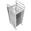 Cărucior pliabil din inox pentru transportul recipientelor GN | FORGAST FG01105