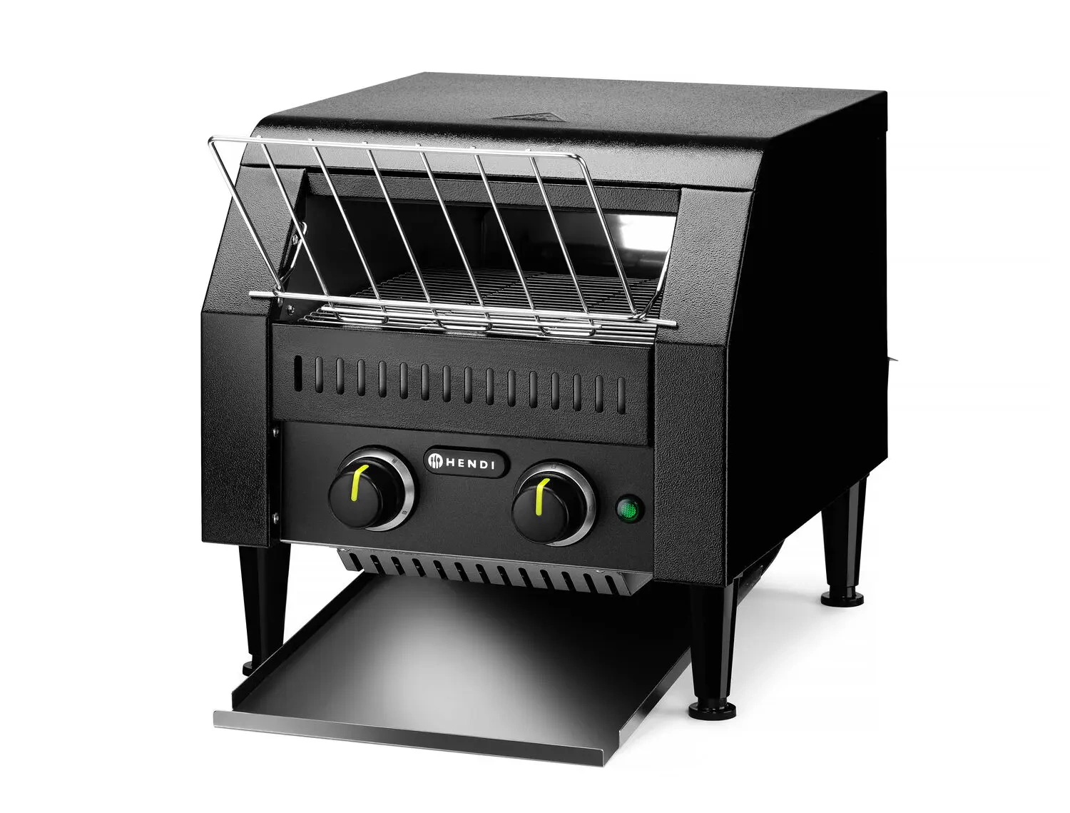 Toster de trecere dublu, negru, 2.24 kW, 25x28 cm, 230 V | HENDI 261354