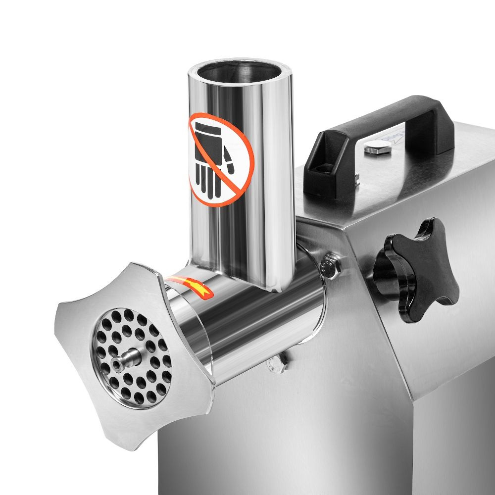 Tocător de carne (tocător de carne) 120 kg/h, 0,75 kW, oțel inoxidabil, 230 V | FORGAST FG10103