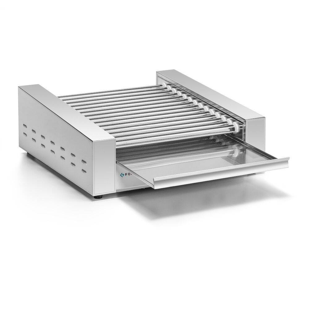 Grătar cu role pentru crenvurști, 14 role, 2.8 kW, 230 V | FORGAST FG09614