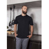 Cămașă de bucătar cu mânecă scurtă neagră | KARLOWSKY TM 5-1
