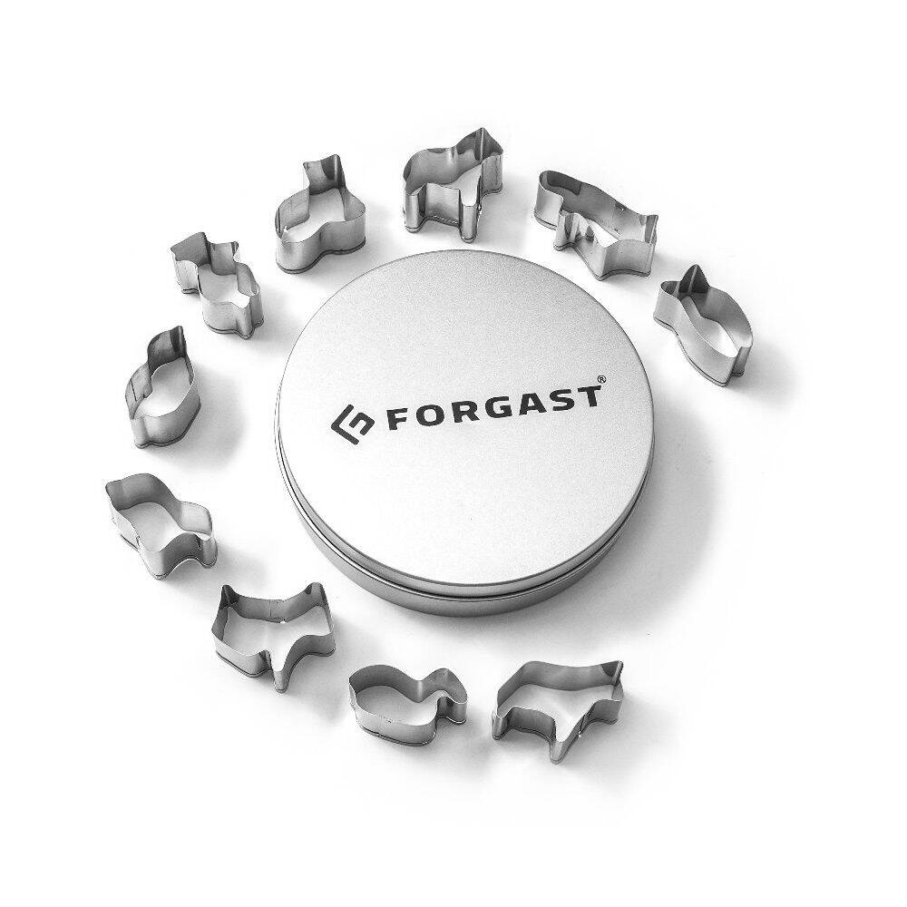 Set de forme pentru tăiere animale - set 10 bucăți | FORGAST FG11243