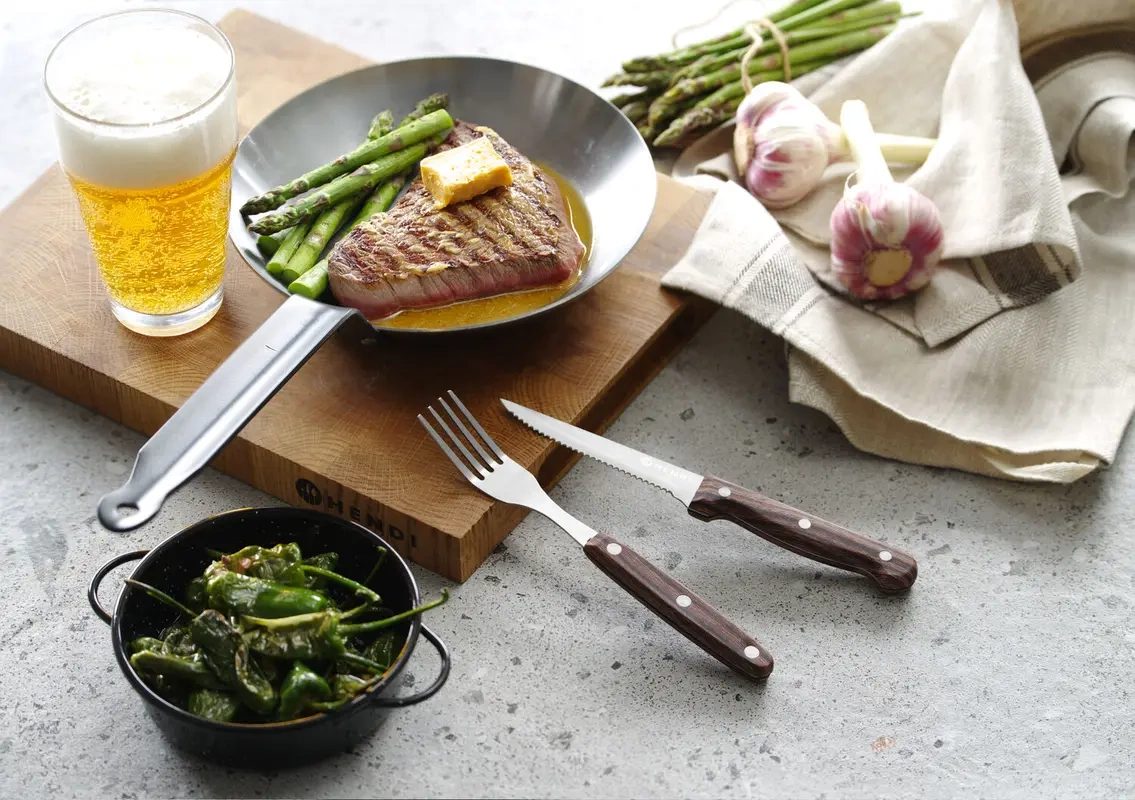 Cuțit pentru friptură Profi Line, 6 buc. 21 cm, maro | HENDI 783085