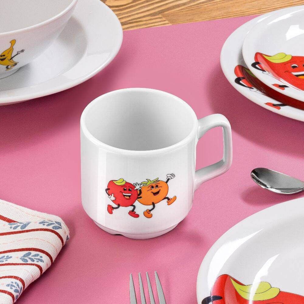 Kubek porcelanowy dla dzieci, 250 ml, średnica 8 cm | MODERMO MP051