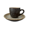 Ceașcă Bel 100 ml cu farfurioară 11 cm Still Cristall dolomit | KERA CERAMIKA 2.3.3.DOLOMIT