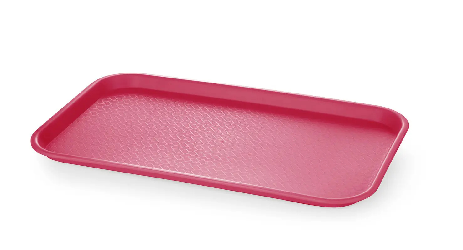 Tavă fast food GN 1/1, lung. 53 cm - roșie | AMERBOX 878545