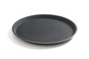 Tavă de servire antiderapantă neagră, diam. 50 cm | HENDI 508787