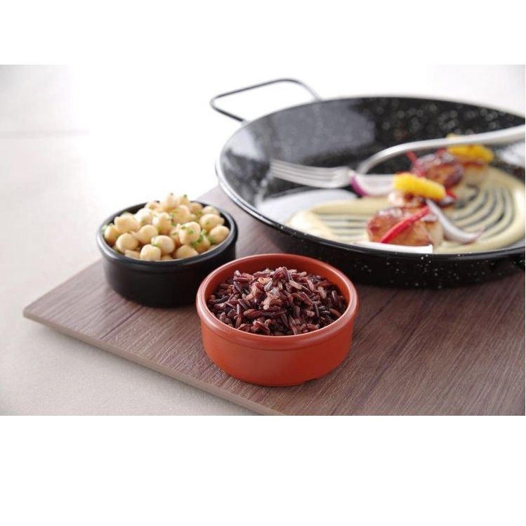 Bol pentru unt și sos, negru 8x8x3 cm set de 3 buc. | HENDI 564561