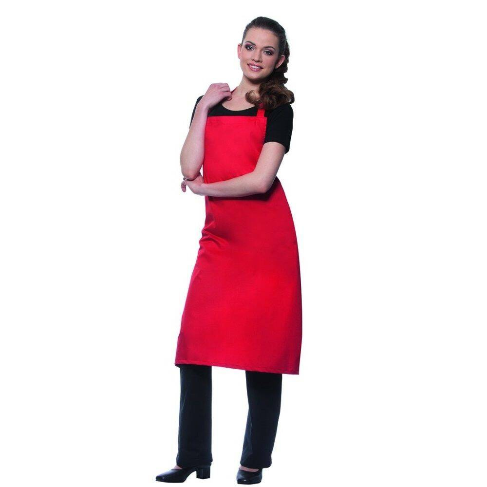 Șorț de gătit de bază 75 x 100 cm roșu | KARLOWSKY BLS 3-8-Stck