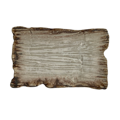 Farfurie plată dreptunghiulară Moku dolomit 30 x 18 cm | KERA CERAMIKA 16.2.DOLOMIT