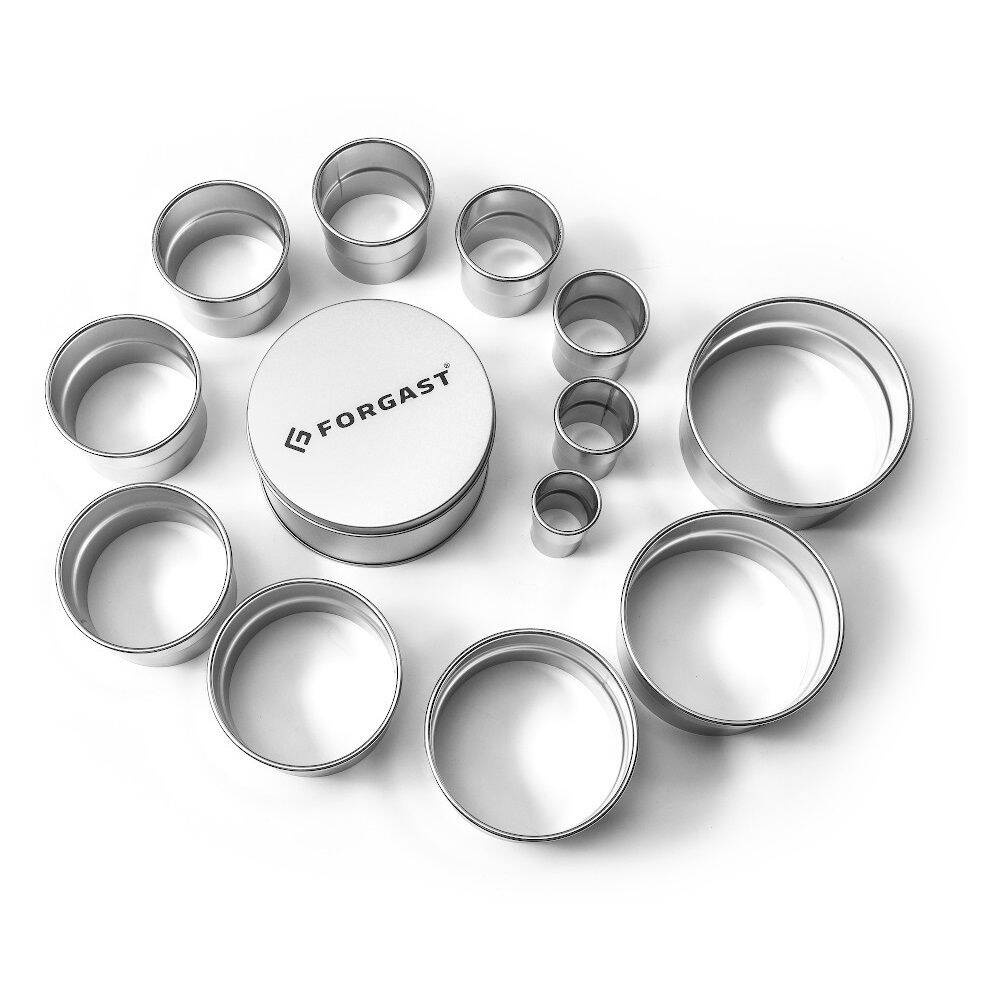 Set de forme pentru tăiere rotundă - set 12 bucăți | FORGAST FG11235