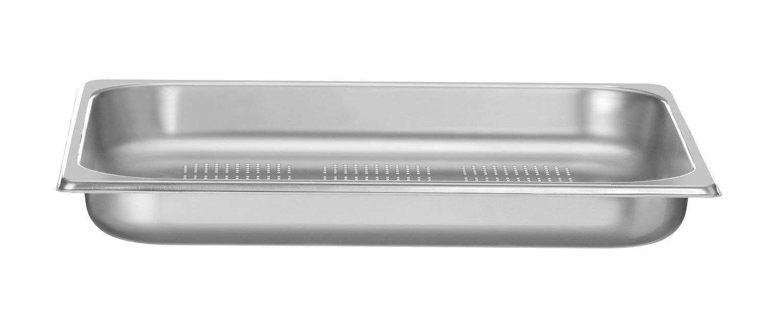 Recipient GN 2/3 ad. 4 cm din oțel inoxidabil PROFI LINE PERFORAT | HENDI 802342