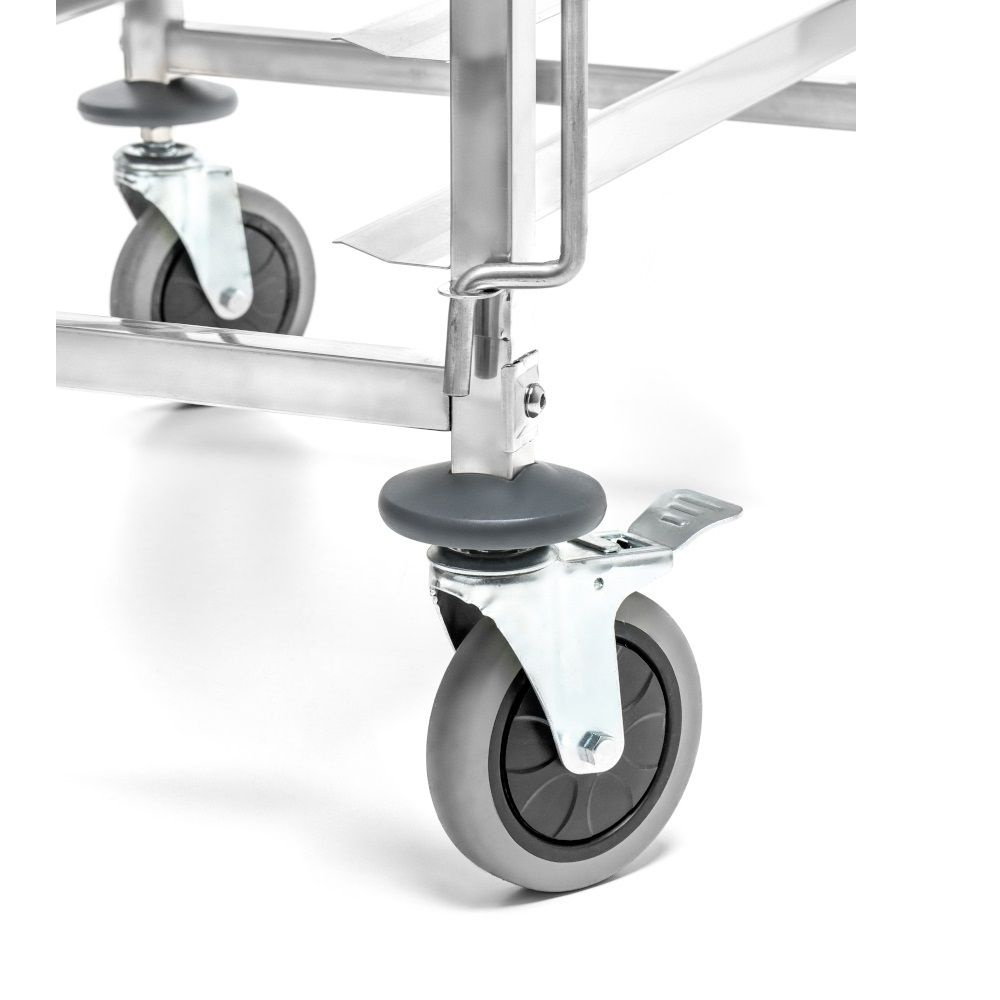 Cărucior pliabil din oțel inoxidabil pentru transportul foilor de 60x40 cm FORGAST FG01102