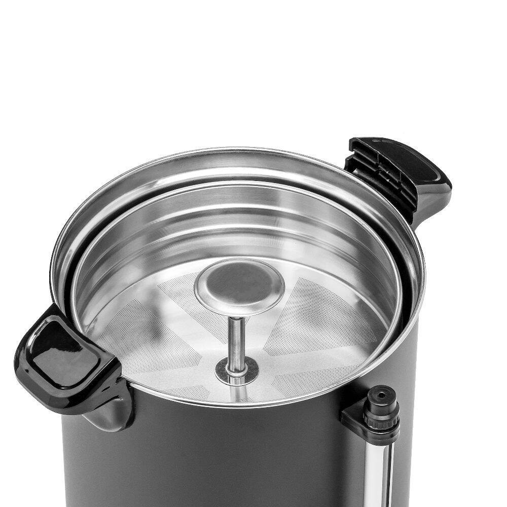 Fierbător de cafea negru cu perete dublu 6 l | FORGAST FG05603