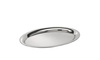 Tavă KAFFEEHAUS ovală, lustruită, mată, din oțel inoxidabil, 26.5x19.5x0.5 cm | APS 30116