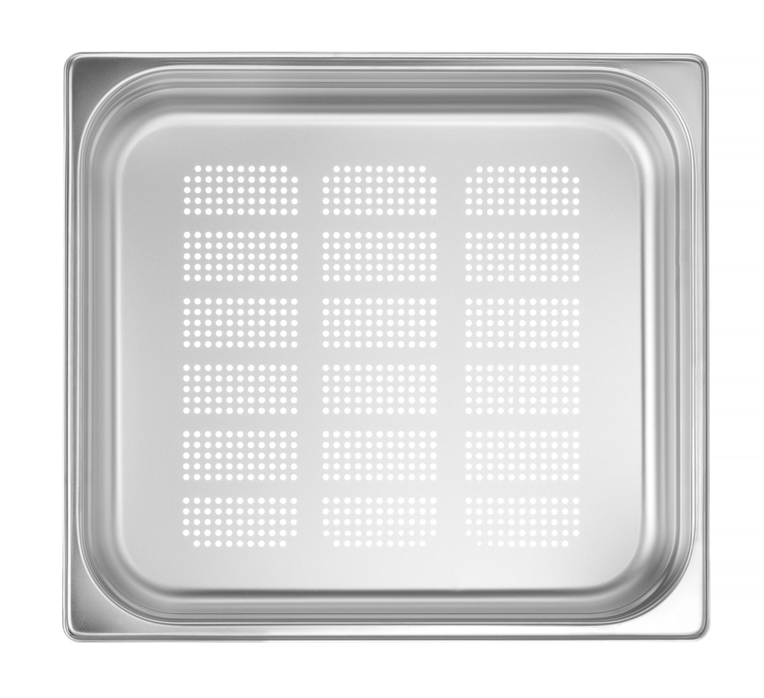 Recipient GN 2/3 ad. 4 cm din oțel inoxidabil PROFI LINE PERFORAT | HENDI 802342