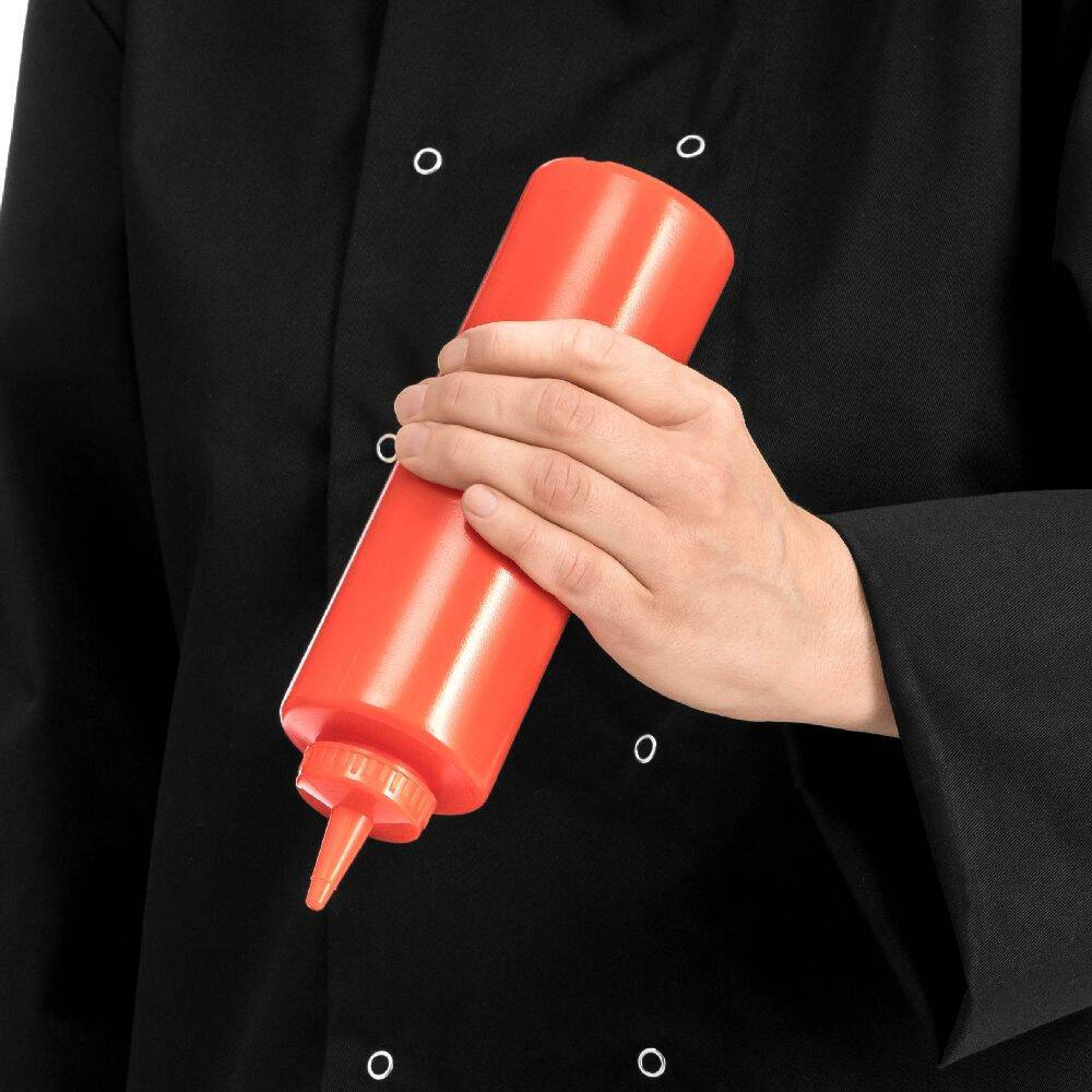 Dozator pentru sosuri din polietilenă 0,7 l, roșu | FORGAST FG03229