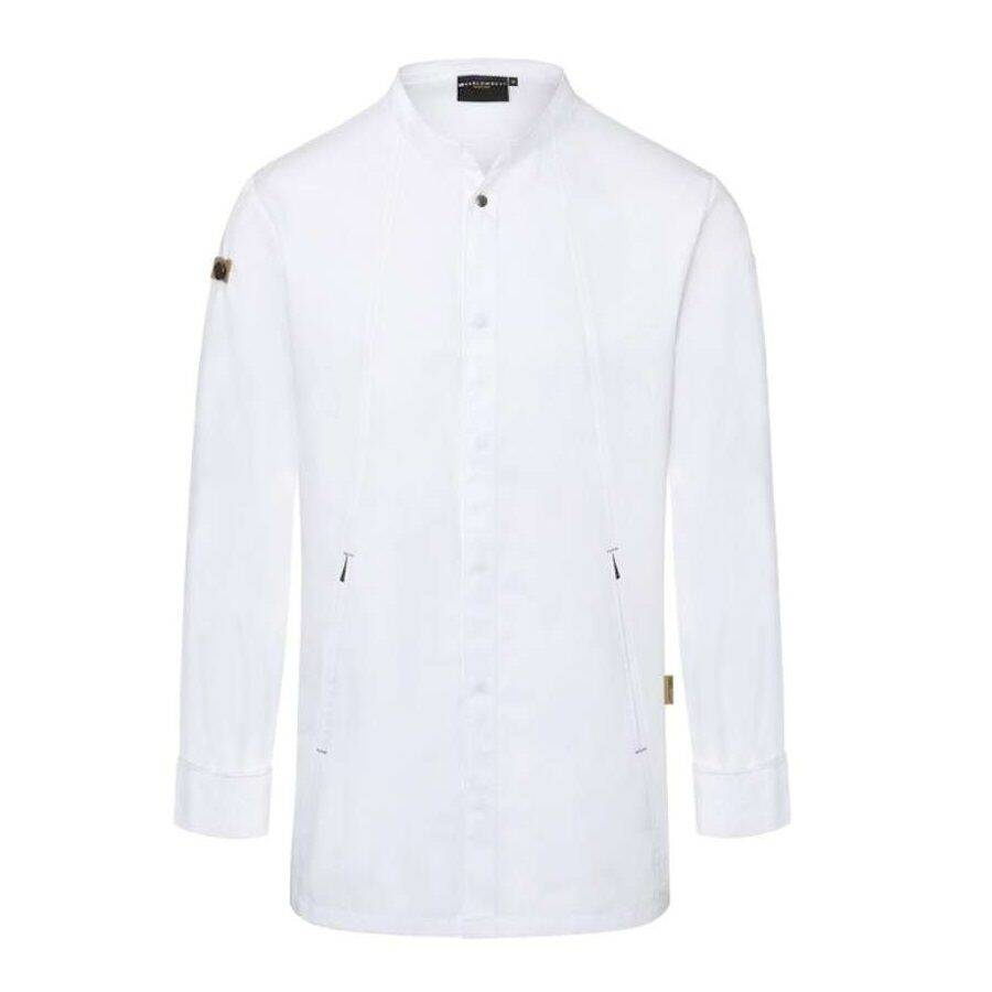 Bluză albă de bucătar pentru bărbați Green-Generation | KARLOWSKY JM 35-3