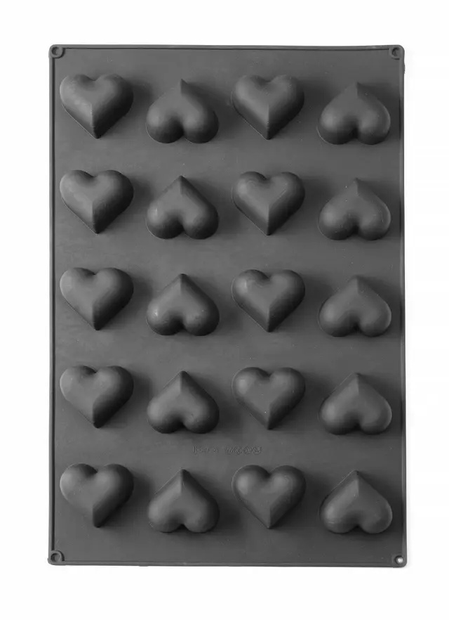 Formă din silicon HEART, 57x37,5x(H)3,5 cm | HENDI 677254