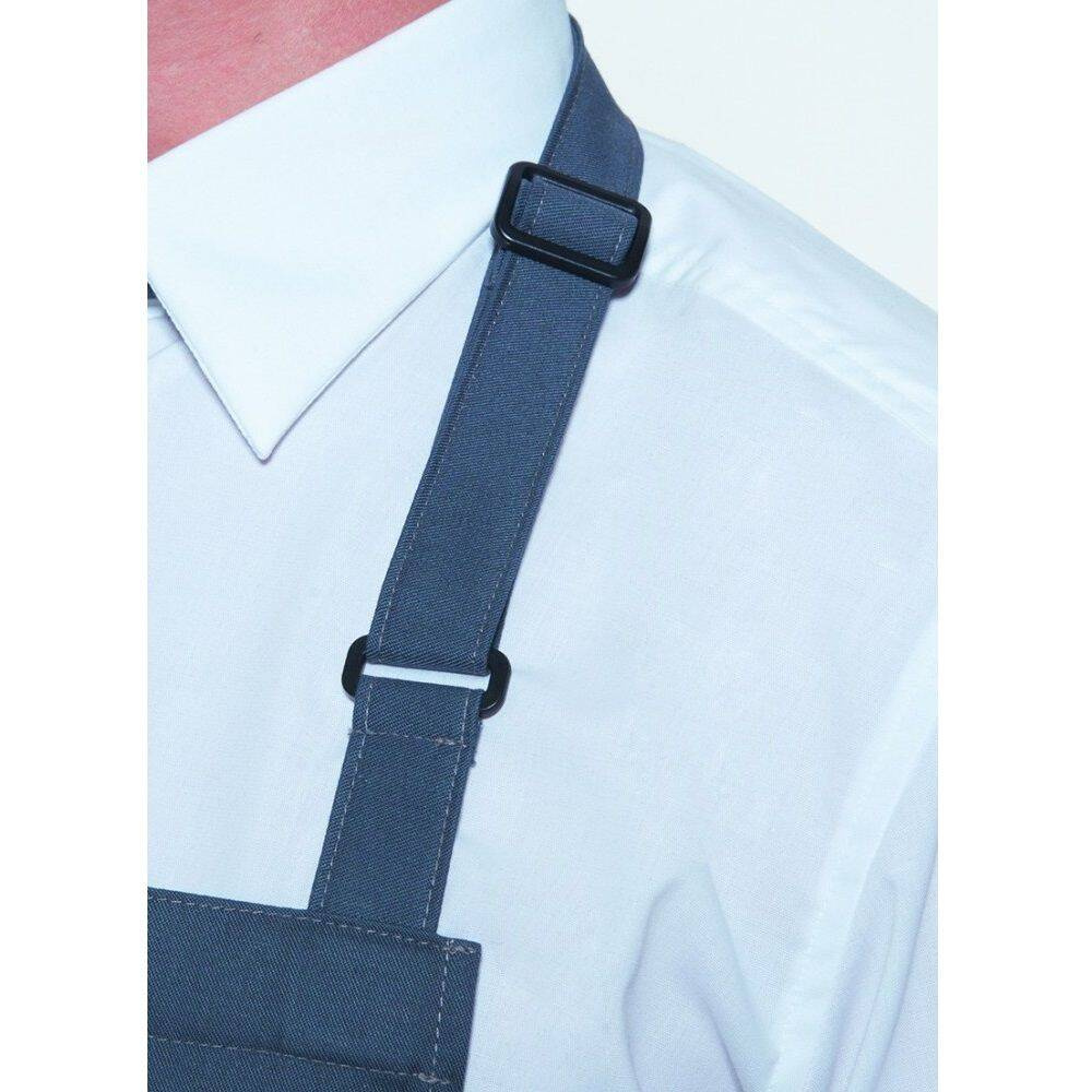 Șorț de bucătar de bază 75 x 90 cm cu cataramă antracit | KARLOWSKY BLS 4-5-Stck