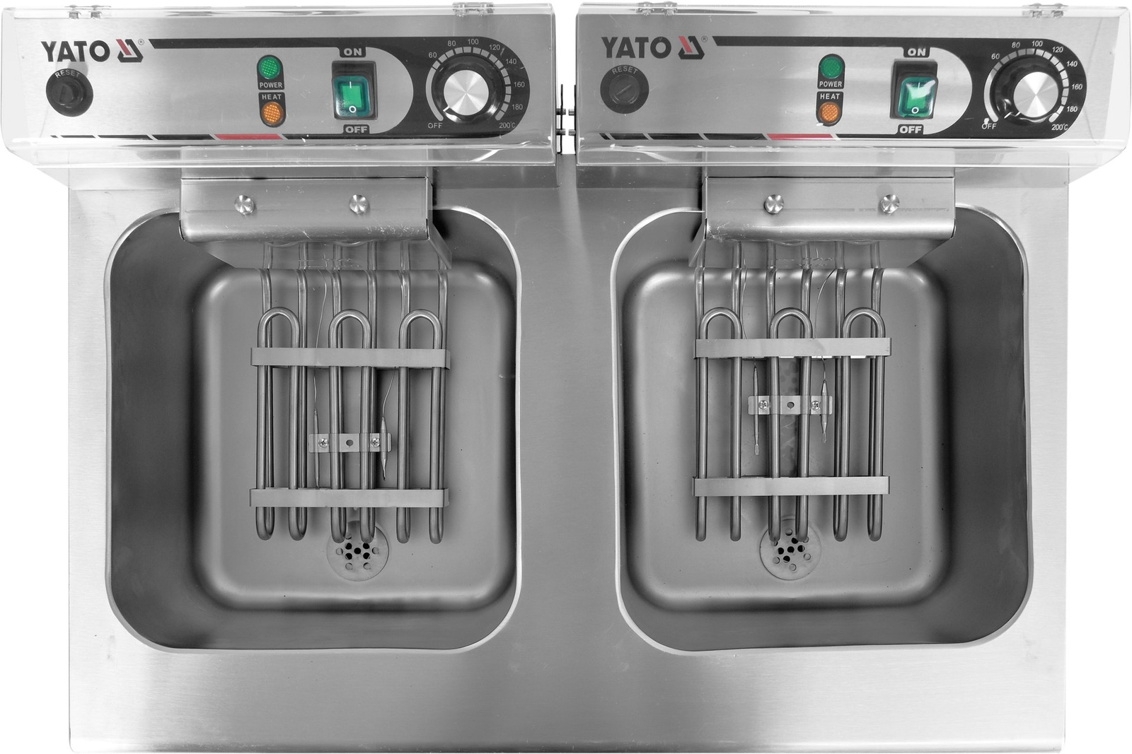 Frigider electric 2 camere cu dulap și robinete de scurgere 2x11.5 l | YATO YG-04638