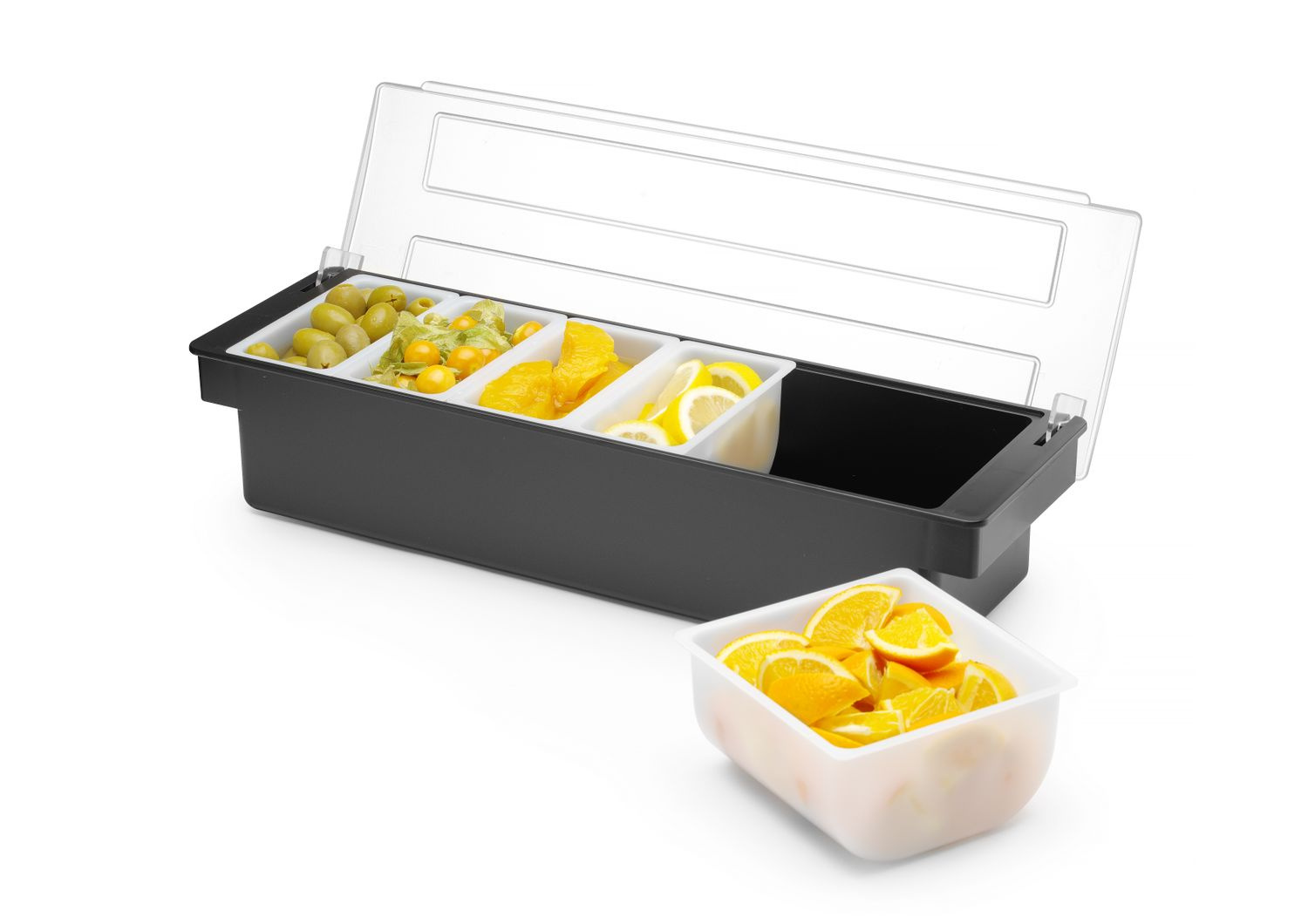 HENDI 552131 Recipient de bar pentru accesorii pentru băuturi