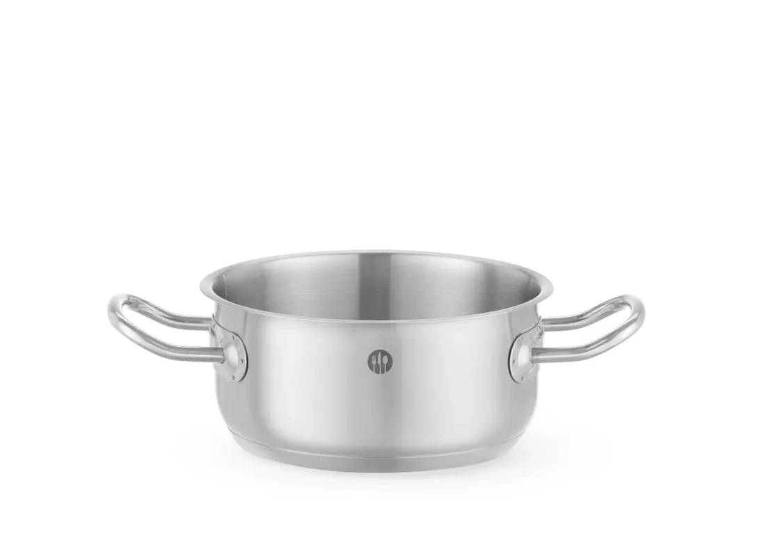 Oală joasă din oțel inoxidabil Kitchen Line, capacitate 1.5 l, diametru 16 cm, înălțime 7,5 cm | HENDI 837641