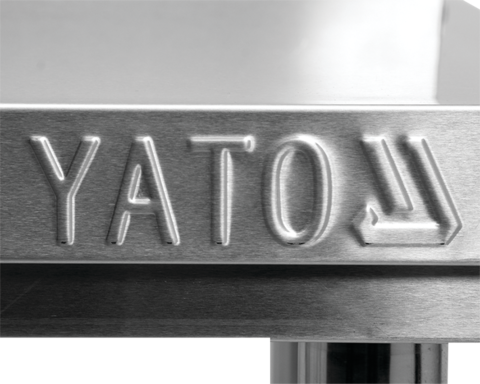 Masă de lucru centrală pliabilă cu raft 100x70x85 cm | YATO YG-09010