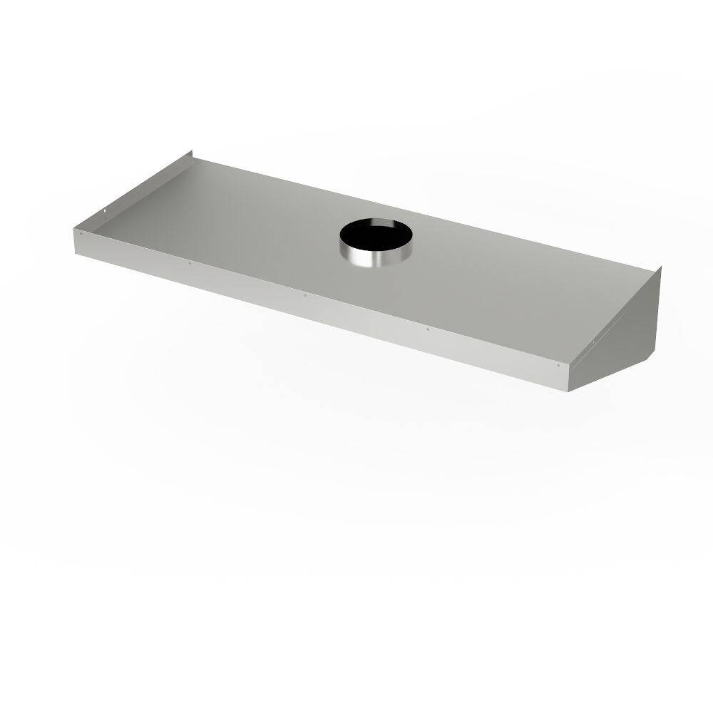 Hota de perete înclinată din oțel inoxidabil 500x100 cm | FORGAST