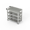 Cărucior cu 4 rafturi din oțel inoxidabil 100x50x85 cm | FORGAST