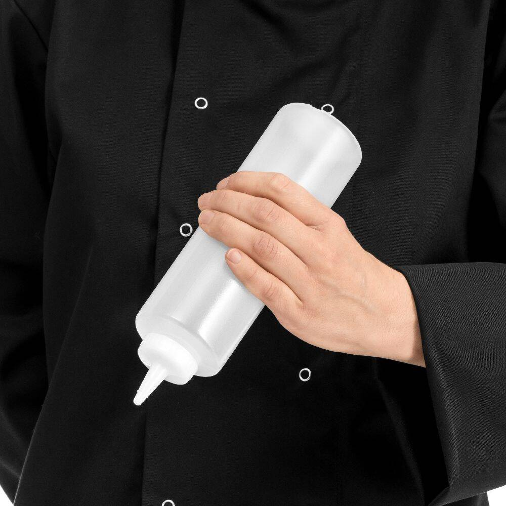 Dozator pentru sosuri din polietilenă 0,7 l, transparent | FORGAST FG03226