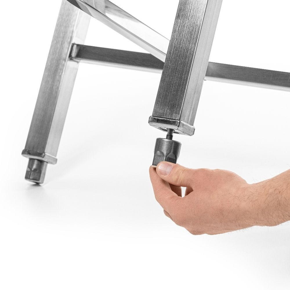 Bloc de măcelărie din polietilenă 50x50 pe suport | FORGAST FG12243