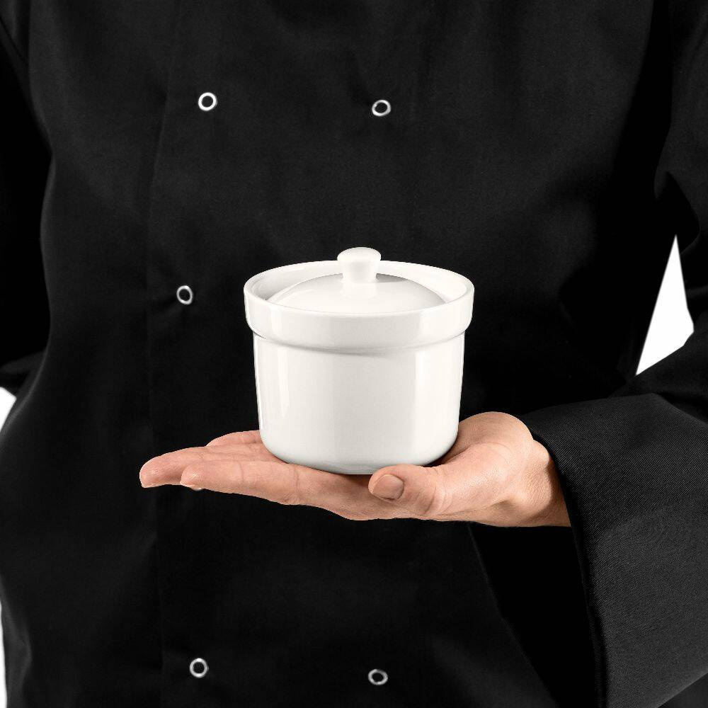 Cukiernica z pokrywą, porcelanowa, 10,16 cm, linia Prima | MODERMO MP002