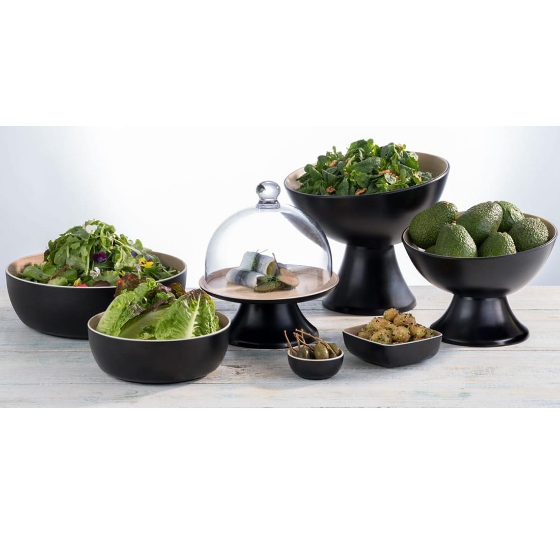 Etajeră din melamină, 3 niveluri, Ø20/25/32 cm, înălțime 43 cm | APS 85211