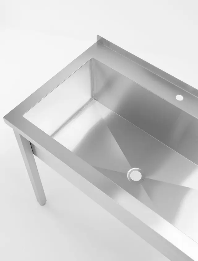 Bazin cu 1 cameră din oțel inoxidabil Budget Line, 80x60x85 cm | HENDI 811009