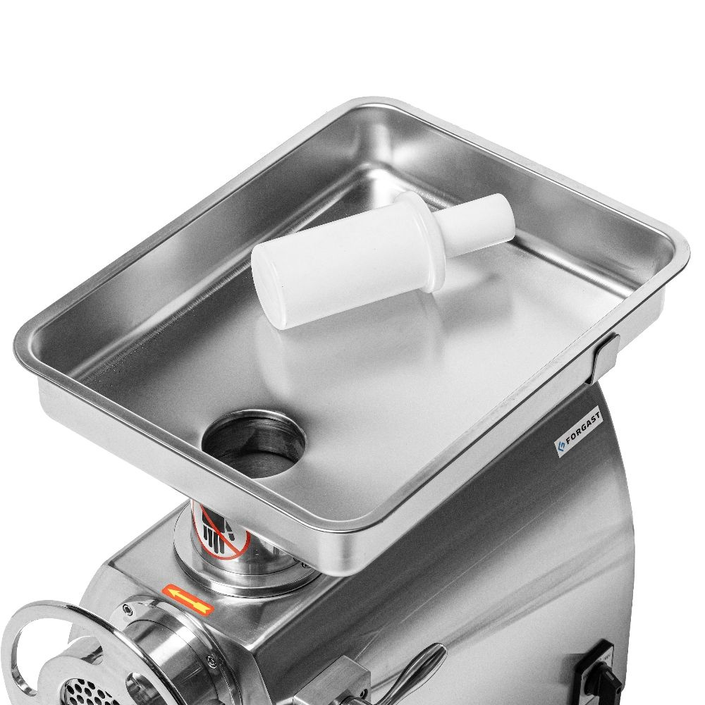 Mașină de tocat carne (mașină de tocat industrială), 320 kg/h, 1.5 kW, oțel inoxidabil, 230 V | FORGAST FG10105