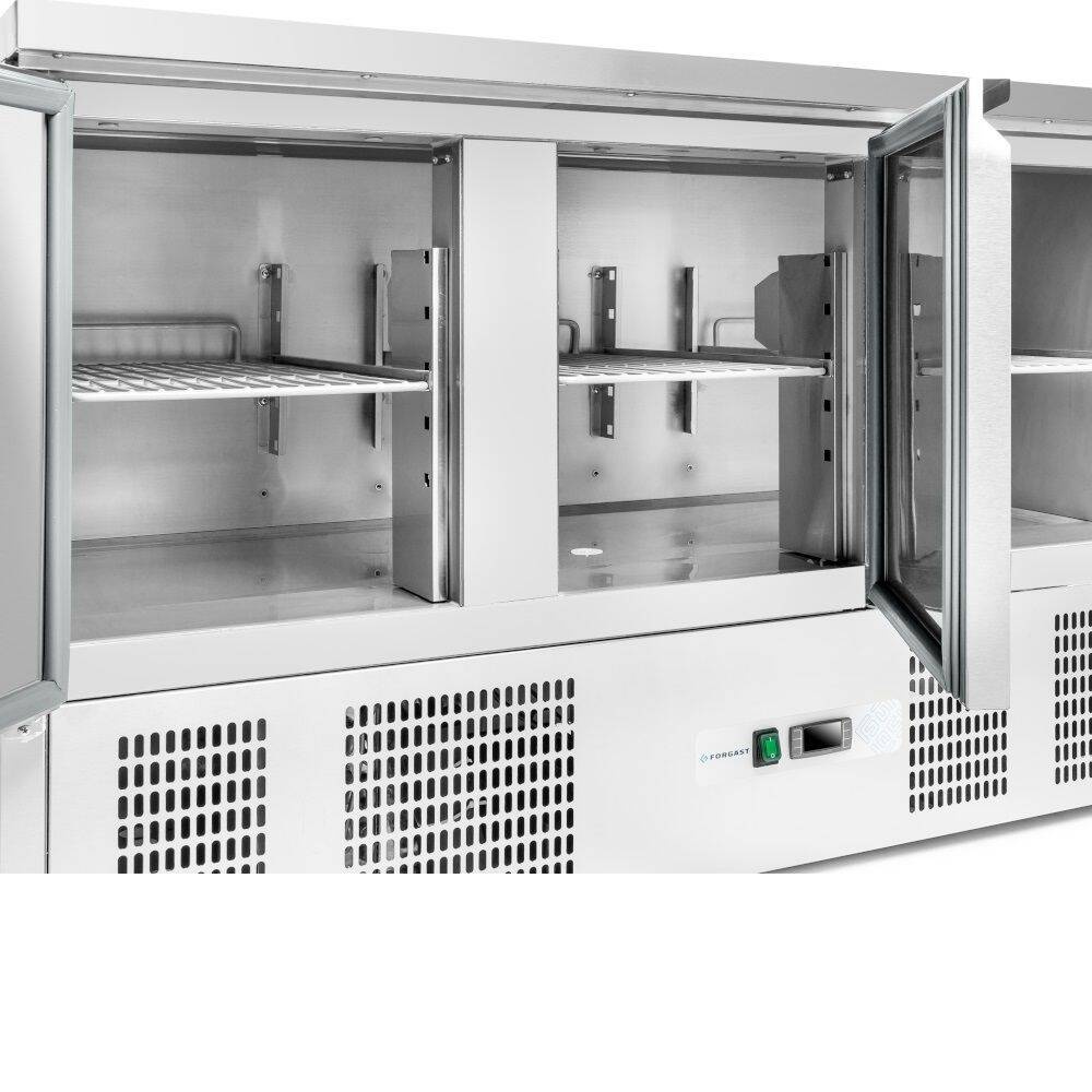 Masă frigorifică cu 3 uși 400 l, cu unitate inferioară FORGAST FG07003