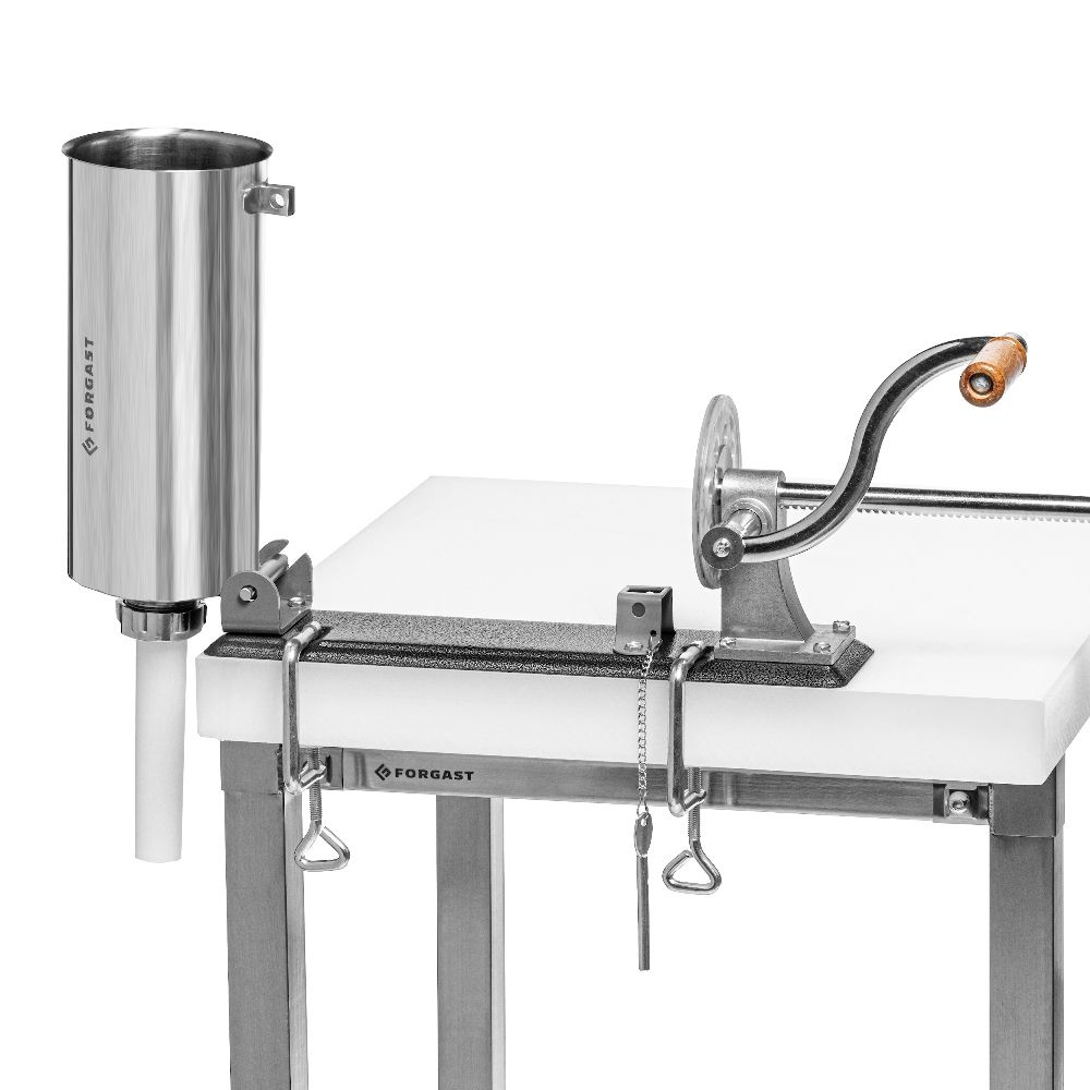 Umpletor orizontal de cârnați 3 l, oțel inoxidabil FORGAST FG10614