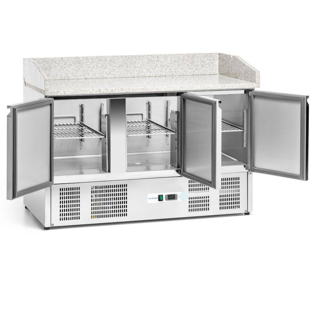 Masa frigorifică cu 3 uși pentru pizza 400 l | FORGAST FG07303