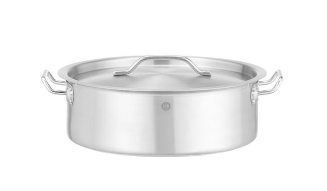 Oală joasă cu capac, din oțel inoxidabil - capacitate 10,8 l | HENDI 836521