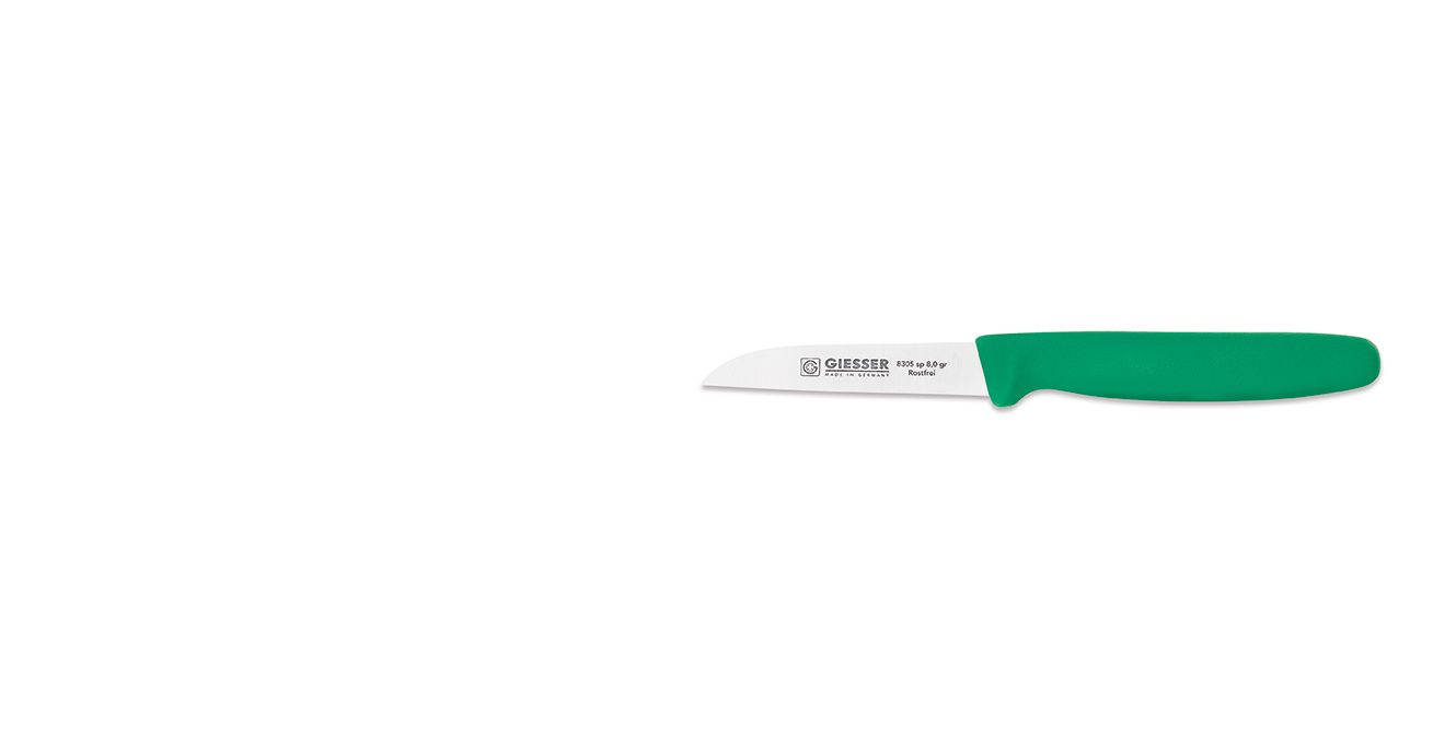 Cuțit pentru legume - 8 cm, verde | GIESSER MESSER 8305 sp 8,0 gr