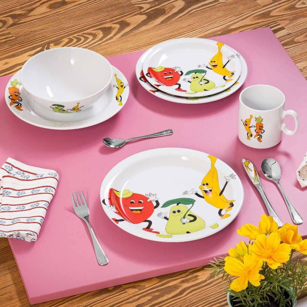 Talerz płytki deserowy z porcelany, 18,5 cm, linia Kids | MODERMO MP052