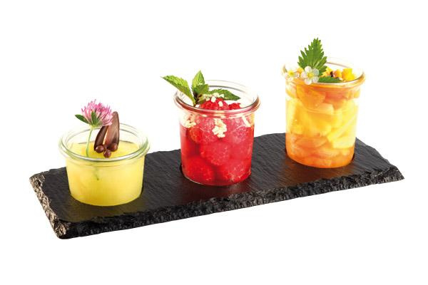 Placă pentru prezentarea preparatelor din ardezie MORRA 28x10x0.9 cm | APS 987